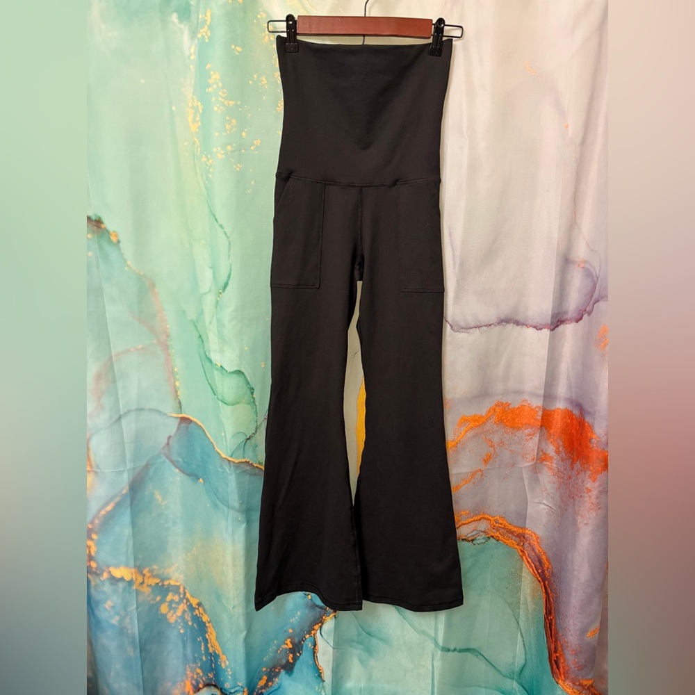 NWT- Offline By Aerie The Hugger Foldover Flare Leggings size:‎ S - Picture 5 of 9
